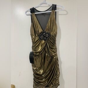Bebe metallic dress